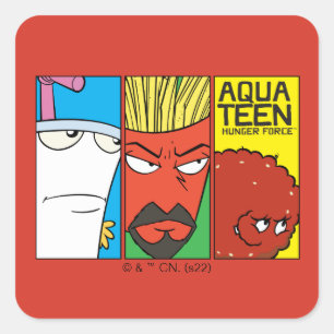 アクア10代のハンガーフォースキャラクターパネルグラフィック スクエアシール