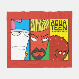 アクア10代のハンガーフォースキャラクターパネルグラフィック フリースブランケット