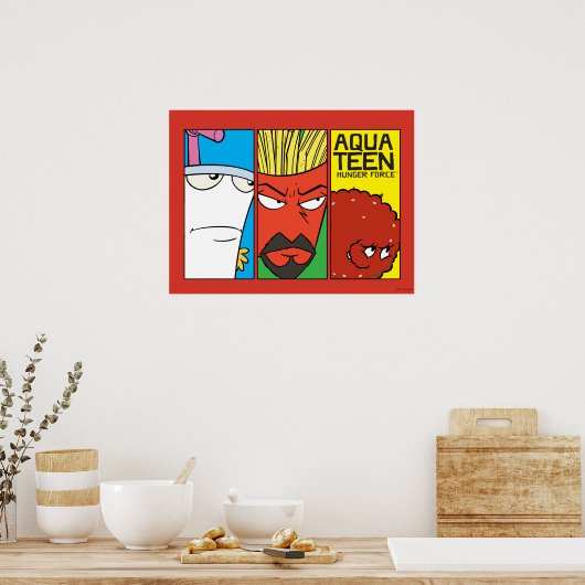 アクア10代のハンガーフォースキャラクターパネルグラフィック ポスター (キッチン)