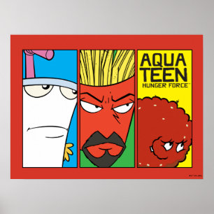 アクア10代のハンガーフォースキャラクターパネルグラフィック ポスター