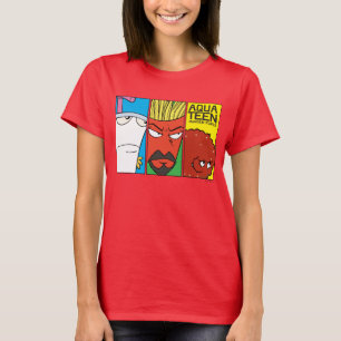 アクア10代のハンガーフォースキャラクターパネルグラフィック Tシャツ