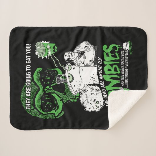 アクア10代のハンガーフォースゾンビズポスター シェルパブランケット (正面(横))