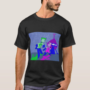 アクア10代のハンガーフォースムーンニテスエイリアン宇宙船 Tシャツ