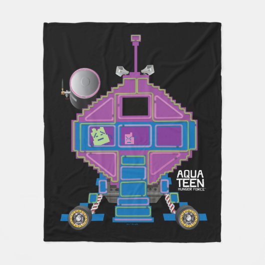 アクア10代のハンガーフォースムーンニテスカー フリースブランケット (正面)
