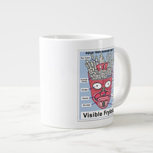 アクア10代のハンガーフォース可視フリロックポスター ジャンボコーヒーマグカップ (正面右)