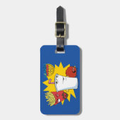 アクア10代のハンガーフォース爆発性グラフィック ラゲッジタグ (正面縦)