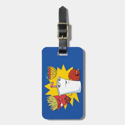 アクア10代のハンガーフォース爆発性グラフィック ラゲッジタグ (正面縦)