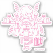 アクア10代のハンガーフォース象形文字 シール (正面)