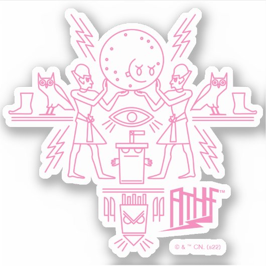 アクア10代のハンガーフォース象形文字 シール (正面)