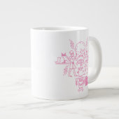 アクア10代のハンガーフォース象形文字 ジャンボコーヒーマグカップ (正面右)