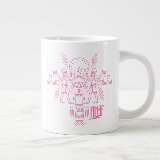 アクア10代のハンガーフォース象形文字 ジャンボコーヒーマグカップ (右)