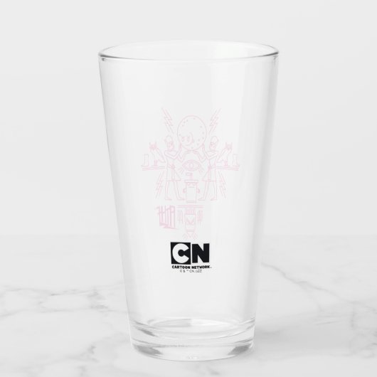 アクア10代のハンガーフォース象形文字 タンブラーグラス (裏面)