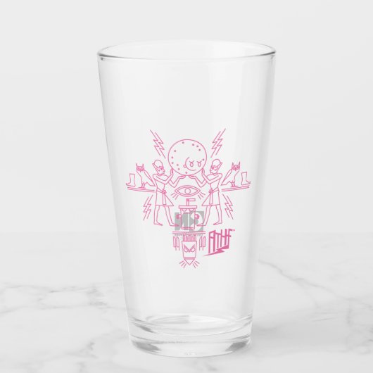 アクア10代のハンガーフォース象形文字 タンブラーグラス (正面)