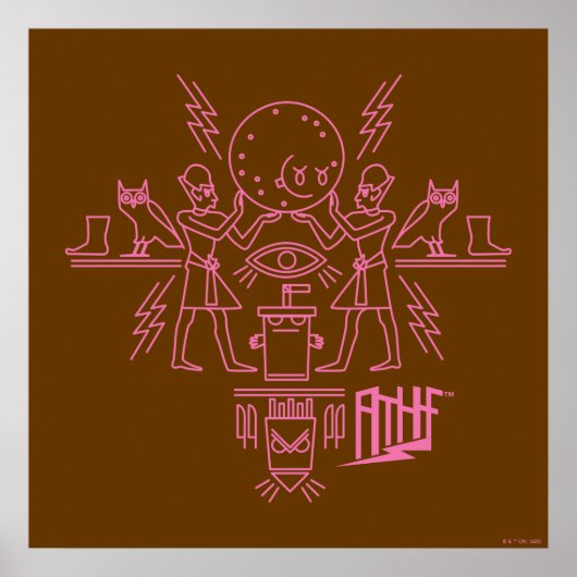 アクア10代のハンガーフォース象形文字 ポスター (正面)