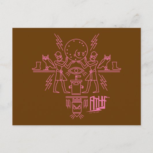 アクア10代のハンガーフォース象形文字 ポストカード (正面)