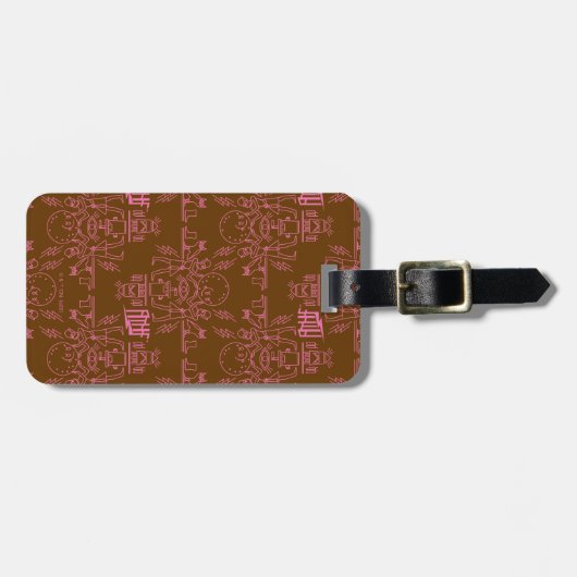 アクア10代のハンガーフォース象形文字 ラゲッジタグ (正面横)