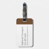 アクア10代のハンガーフォース象形文字 ラゲッジタグ (裏面縦)