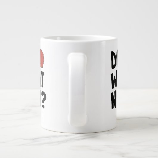 アクア10代のハンガーフォースMeatwad "Do What Now?" ジャンボコーヒーマグカップ (裏面)