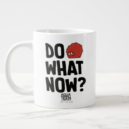 アクア10代のハンガーフォースMeatwad "Do What Now?" ジャンボコーヒーマグカップ (左)