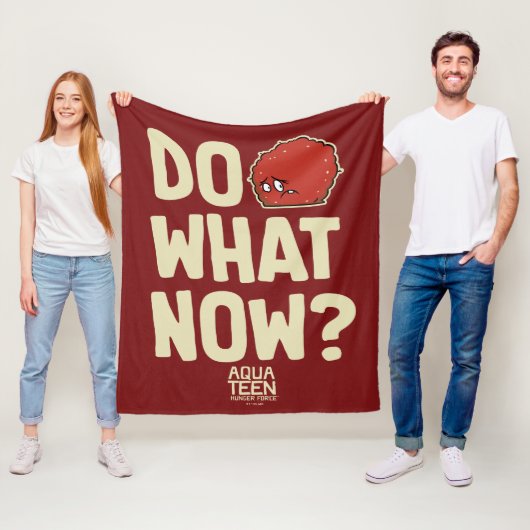 アクア10代のハンガーフォースMeatwad "Do What Now?" フリースブランケット (インサイチュ)