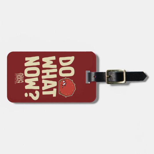 アクア10代のハンガーフォースMeatwad "Do What Now?" ラゲッジタグ (正面横)