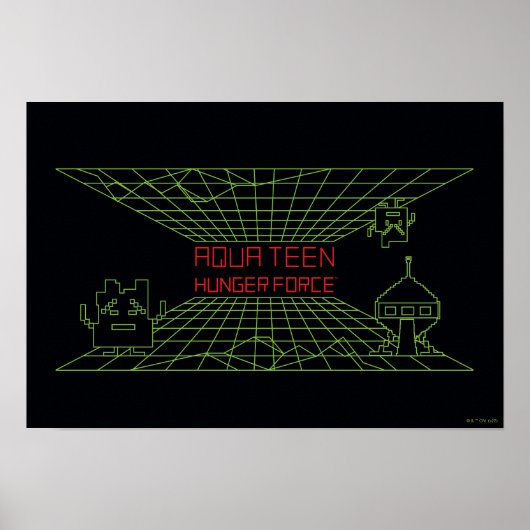 アクア10代のハンガーフォースMooninitesゲームロゴ ポスター (正面)