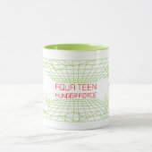 アクア10代のハンガーフォースMooninitesゲームロゴ マグカップ (中央)