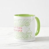 アクア10代のハンガーフォースMooninitesゲームロゴ マグカップ (正面右)