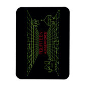 アクア10代のハンガーフォースMooninitesゲームロゴ マグネット (縦)