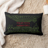 アクア10代のハンガーフォースMooninitesゲームロゴ ランバークッション (ブランケット)