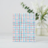 アクア イエロー レッド ツイスト プラッド スクラップブック ペーパー (スタンド正面)