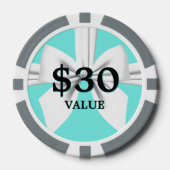 アクア エレガント ファンシー ティファニー 誕生日 トークン 記念品 (正面)