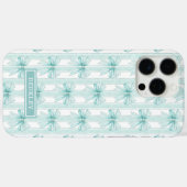 アクア コケット ボウズ ストライプ モノグラム Case-Mate iPhoneケース (裏面 (横))