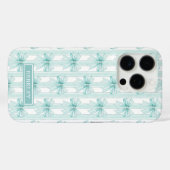 アクア コケット ボウズ ストライプ モノグラム Case-Mate iPhoneケース (裏面 (横))