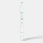 アクア コケット リボン モノグラム Case-Mate iPhoneケース (裏面 / 左)