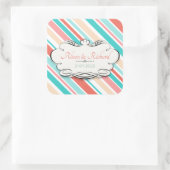 アクア&コーラル スクエアシール (バッグ)