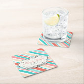 アクア&コーラル スクエアペーパーコースター (インサイチュ)