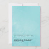 アクア&シルバーヴィンテージシャビーバラバーチャル結婚ズ 招待状 (裏面)