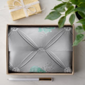 アクア&シルバー系デザイン2 薄葉紙 (ギフト)