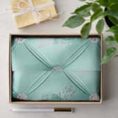 アクア&シルバー系デザイン3 薄葉紙 (ギフト)