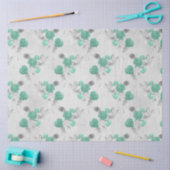 アクア&シルバー系デザイン6 薄葉紙 (クラフト)