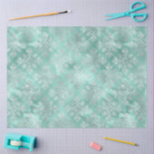 アクア&シルバー系デザイン7 薄葉紙 (クラフト)