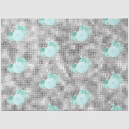 アクア&シルバー系デザイン8 薄葉紙