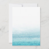 アクア タイズ | 水彩 結婚前お披露目 招待状 (裏面)