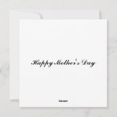 アクア&タン抽象芸術フローラとレース母の日 シーズンカード (裏面)