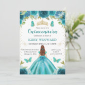 アクア＆ターコイズドレス 赤毛のプリンセス キンセアニエラ 招待状 (スタンド正面)