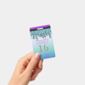 アクア ティール スパークル ドリッピー ドリップ スウィート シックスティーン VIP バッジ (Handheld)