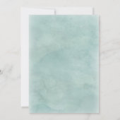 アクア&ネイビーブルーバチェロレッテ招待状 招待状 (裏面)