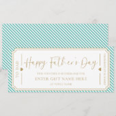 アクア ハッピー ファーザーズデー ギフト バウチャー カード (正面/裏面)