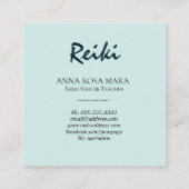 *~*アクア·フローラ·金ゴールド·ヒーラー·霊気·エネルギー スクエア名刺 (裏面)